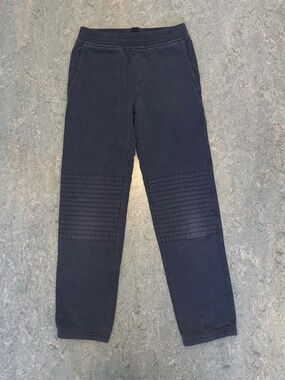 Tea Collection Boys Navy Moto Knee Sweatpants Size 10